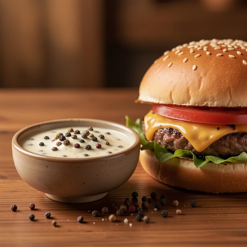 Sauce au poivre maison : la garniture qui réveille un burger