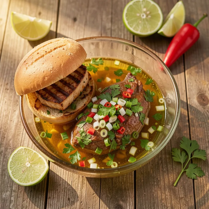 Sauce chien : la vinaigrette antillaise qui réveille un burger